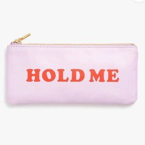 ban.do Get it Together Faux Leather Pencil Pouch with Zip Close, 'Hold Me'